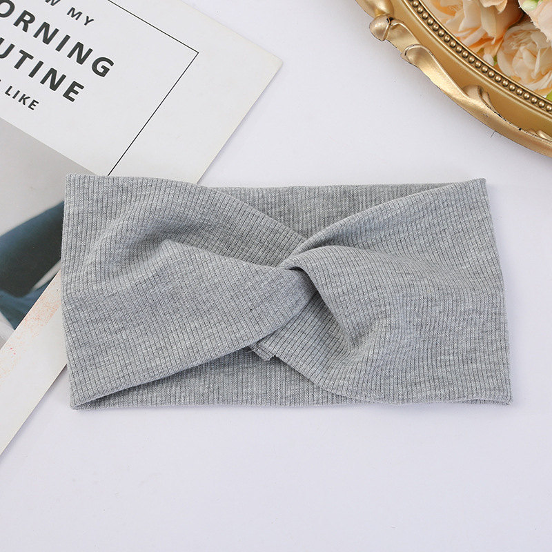 Musim luruh dan Musim Sejuk Cross Headband Simple Knitted Hairband untuk Wanita Kilang Borong