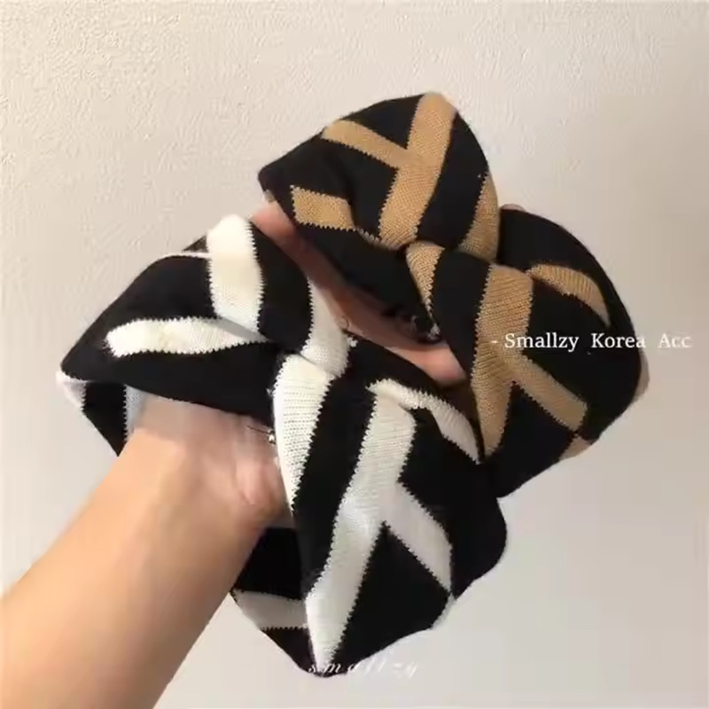 Fesyen salib rajutan kepala rajutan rajutan rambut rajutan spa wanita rambut